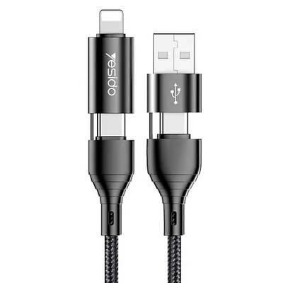 Yesido 4 In 1 multifunction Data Cable 1.2m