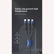 Recci SkyLine 66W 3 In 1 Cable 120cm