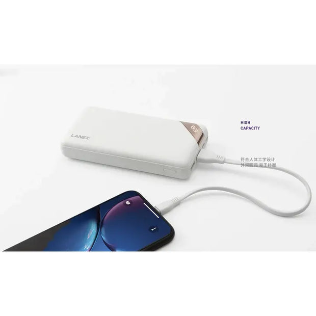 Lanex Intelligence 20000mAh Power Bank with Led Screen - iCase Stores