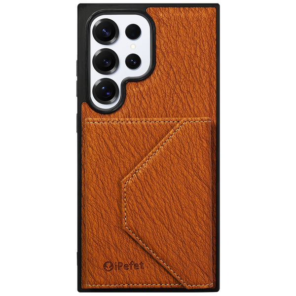 iPefet Leather Wallet With Card Holder Case for Samsung