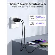 Joyroom Dual Port Mini Intelligent Fast Charger 30W