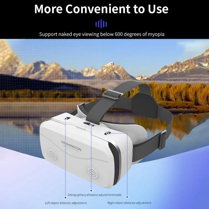VR Shinecon Virtual Reality Glasses Compatible with 4.7-7 inch Phones - iCase Stores