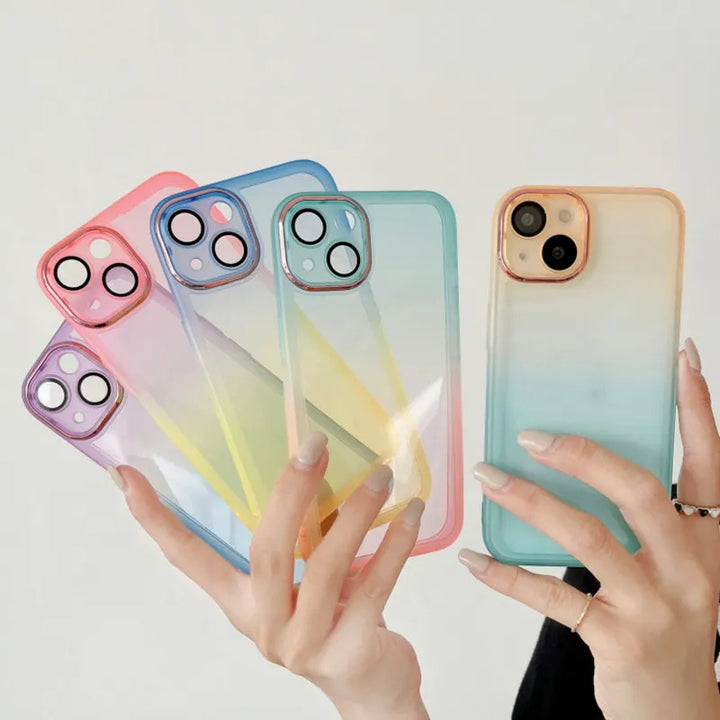 Transparent Gradient Soft TPU Phone Case - iCase Stores
