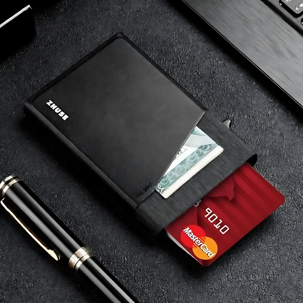 Zhuse Function Card Wallet with Automatic Ejection