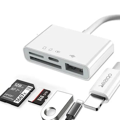 Yesido OTG Adapter Dual Lightning To TF & SD & USB - iCase Stores