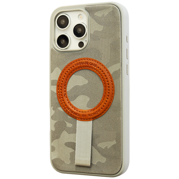 MagSafe Loop with Orange Ring & Fabric Strap Case