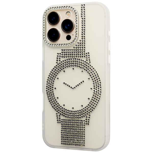 Luxury Watch Inspired Rhinestone Case