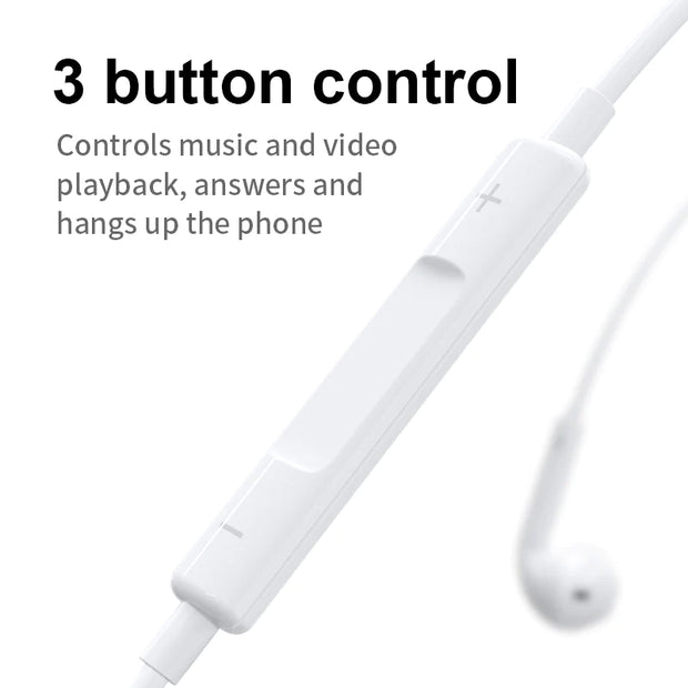 Joyroom Wired Lightning Earphone for iPhone - iCase Stores