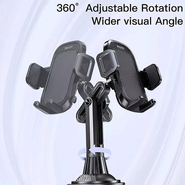 Yesido 360° Degrees Rotating Car Cup Holder Using Phone Bracket