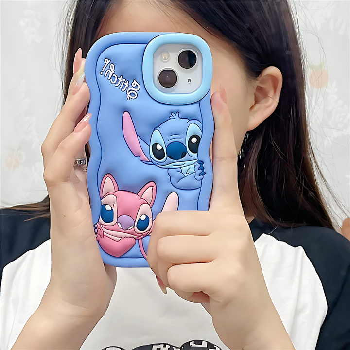 Cute Cartoon Stitch Soft Silicone Phone Case - iCase Stores