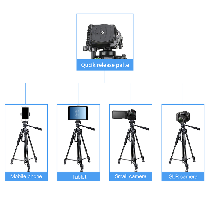 NeePho Tilt Handle Carbon Fiber Camera Tripod Phone - iCase Stores