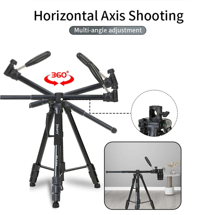 Jmary Rotatable Center Column Aluminum Alloy Stand Axis Horizontal Monopod Tripod for DSLR Camera - iCase Stores