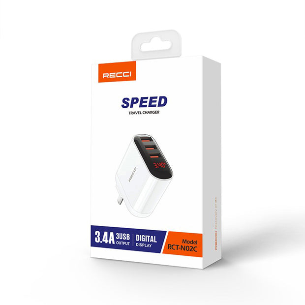 Recci (3USB) Digital Display 3.4A