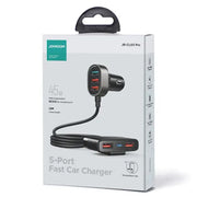 JOYROOM 5 Ports USB Smart Car Charger 45W