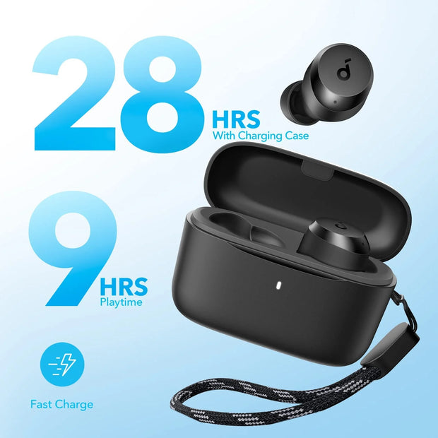 Soundcore by Anker A20i True Wireless Earbuds, Bluetooth 5.3, App, Customized Sound, 28H Long Playtime
