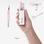 7-in-1 Electronics Cleaner Kit, Keyboard Cleaning Brush Computer Earphone Cleaning Tools, Electronic Cleaner Box for PC Monitor/TV/Phone/Computer (with Cleaning Fluid)