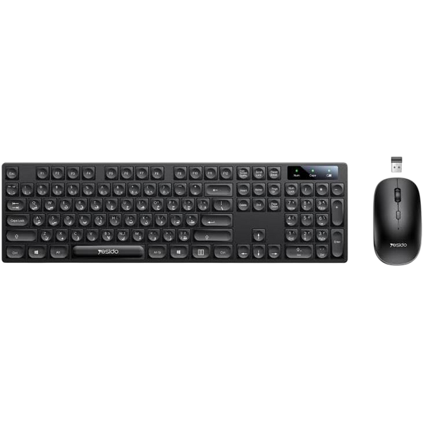 Yesido Wireless Keyboard & Mouse Combo Slim Ergonomic 2.4G Set