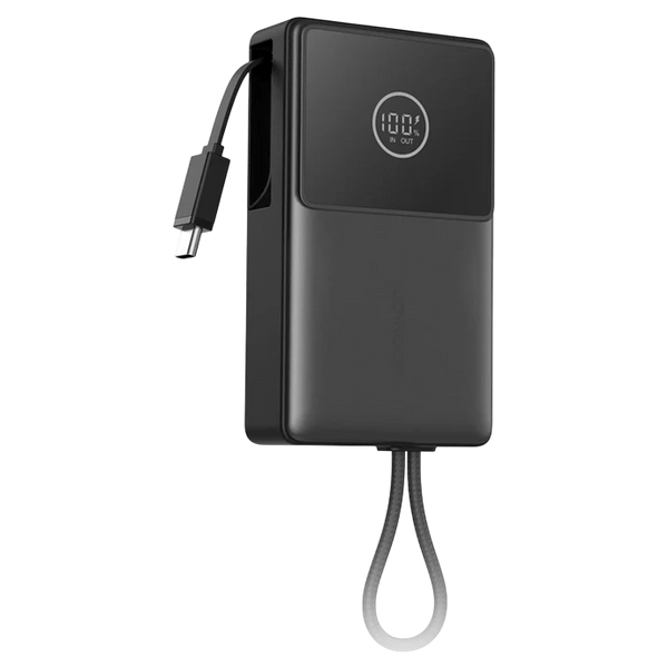 Joyroom 10000mAh\22.5W  Mini Power Bank with Fast Charging & Built-in Retractable Cable