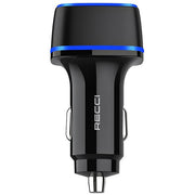 Recci Car Charge Kit (With Lightning Cable) Led Light 2.4A