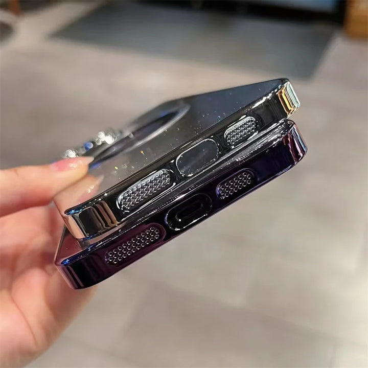 Luxury Glitter Transparent MagSafe Case - iCase Stores