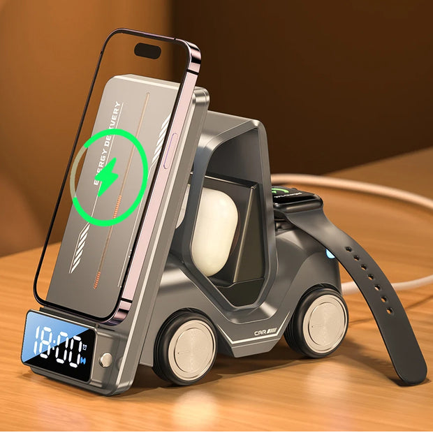 Toocki 5 In 1 Multifunctional Wireless Charging With Alarm Clock