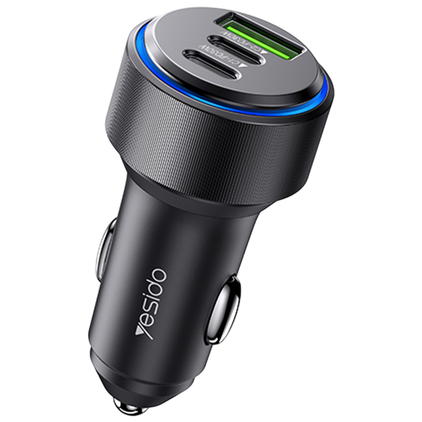Yesido 60W 3-Port Fast Charging Car Charger