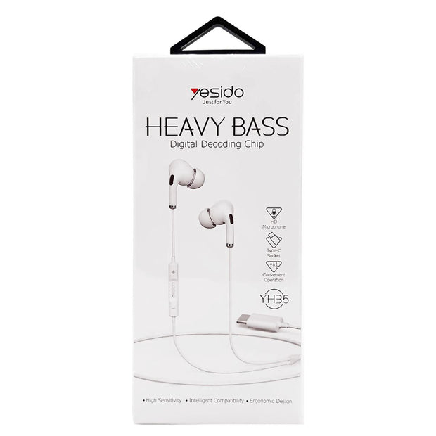Yesido Type-C Noise Cancelling Sensitivity Wired Sport
