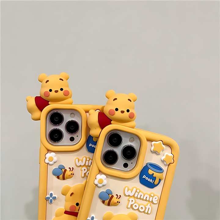 Cartoon Three-dimensional Disney Winnie The Pooh Phone Case - iCase Stores