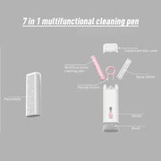 7-in-1 Electronics Cleaner Kit, Keyboard Cleaning Brush Computer Earphone Cleaning Tools, Electronic Cleaner Box for PC Monitor/TV/Phone/Computer (with Cleaning Fluid)