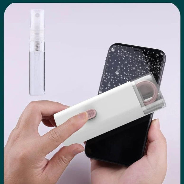 7-in-1 Electronics Cleaner Kit, Keyboard Cleaning Brush Computer Earphone Cleaning Tools, Electronic Cleaner Box for PC Monitor/TV/Phone/Computer (with Cleaning Fluid)