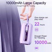 Joyroom Power Bank with 2 Built-in Lightning & Type-C Cables 22.5W 10000mAh