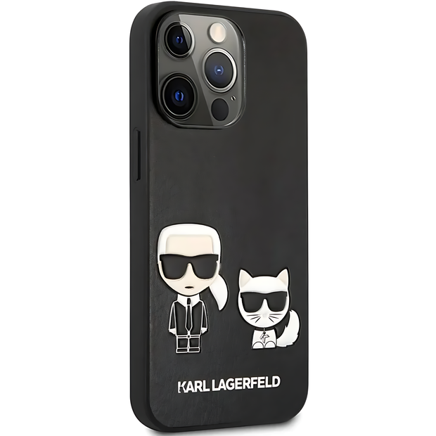 Karl Lagerfeld PU Leather Case Karl & Choupette Bodies Embossed
