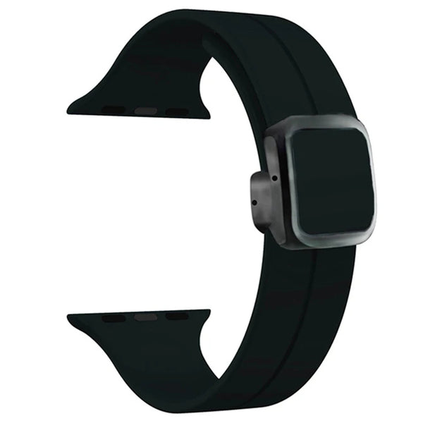 Magnetic Silicone Folding Buckle Band For Apple Watch - iCase Stores