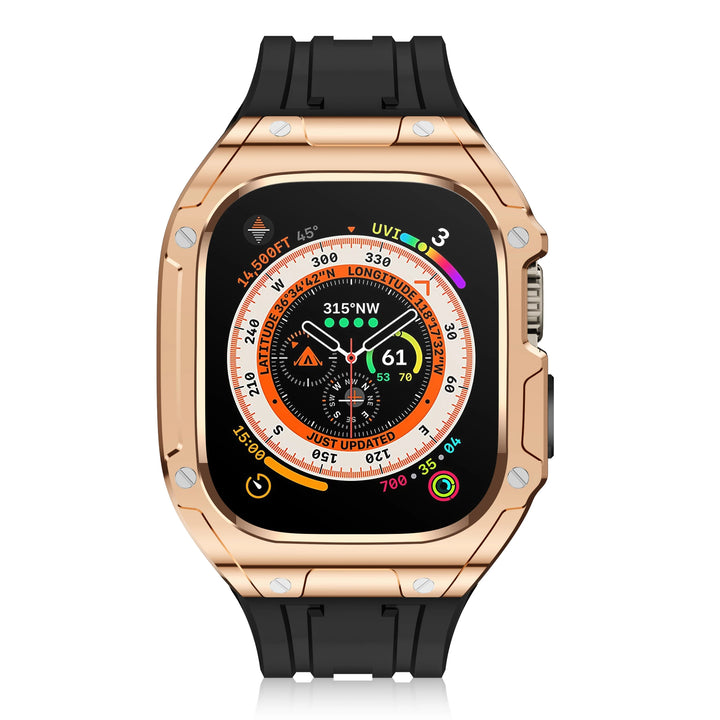 Luxury Modification Kit Silicone Band with Case Rugged for Apple Watch - iCase Stores