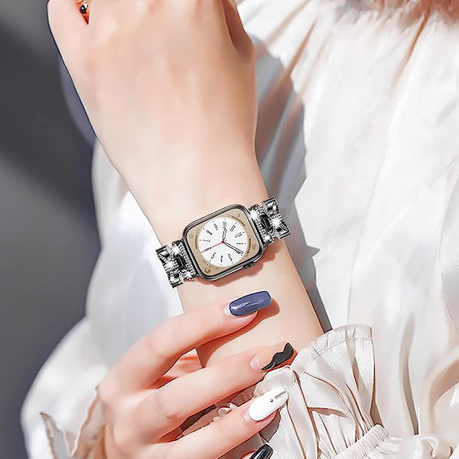 Jewelry Metal with Bling Diamond Rhinestone Strap for Apple Watch - iCase Stores