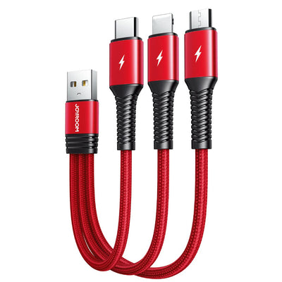 Joyroom 3 In 1 Short Charging Cable 3.5A