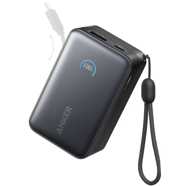 Anker Nano 10,000mAh Power Bank 45W with Retractable USB-C Cable