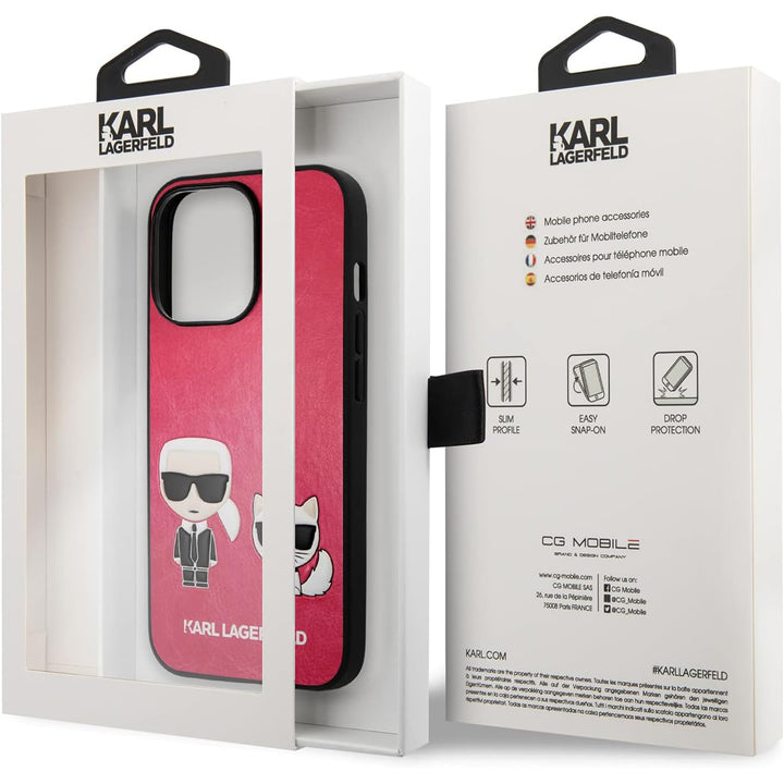 Karl Lagerfeld PU Leather Case Karl & Choupette Bodies Embossed - iCase Stores