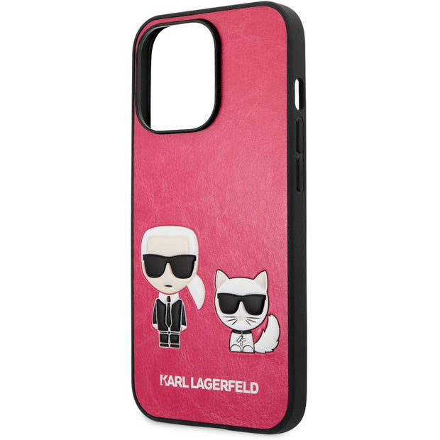 Karl Lagerfeld PU Leather Case Karl & Choupette Bodies Embossed