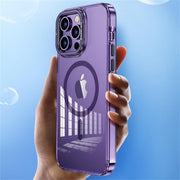 Transparent Magnetic Phone Case With Holder