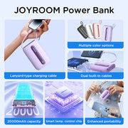 Joyroom Mini Power Bank with Dual Cables 20000mAh / 22.5W