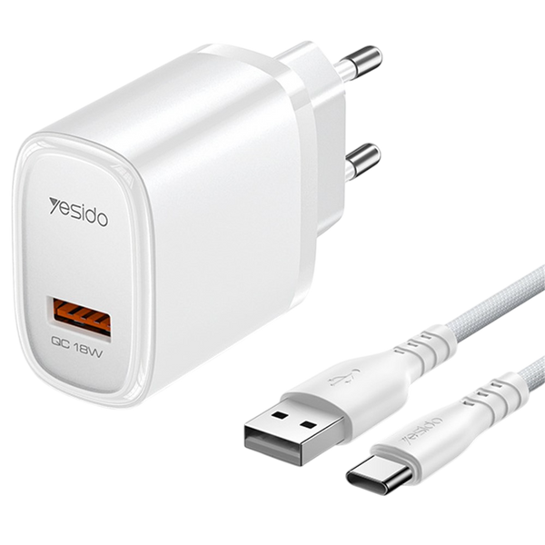 Yesido 18W Quick Charger Fast & Safe Power Adapter