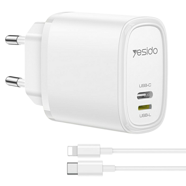 Yesido Dual Port 12W Travel Charger