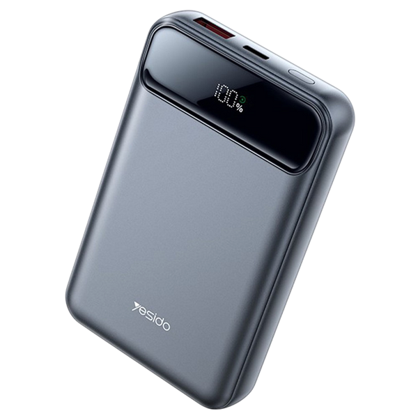 Yesido 10000mAh \ 15W Power Bank with LED Digital Display & Fast Wireless Charging