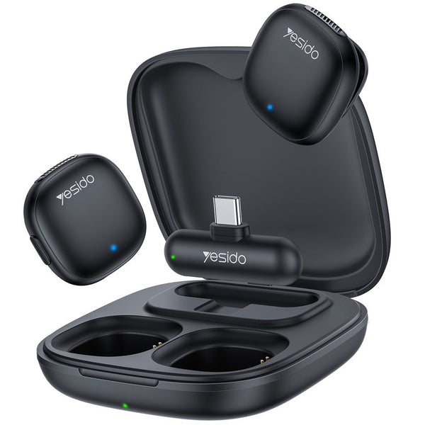 Yesido Wireless Microphone with AI Noise Reduction & Low Latency