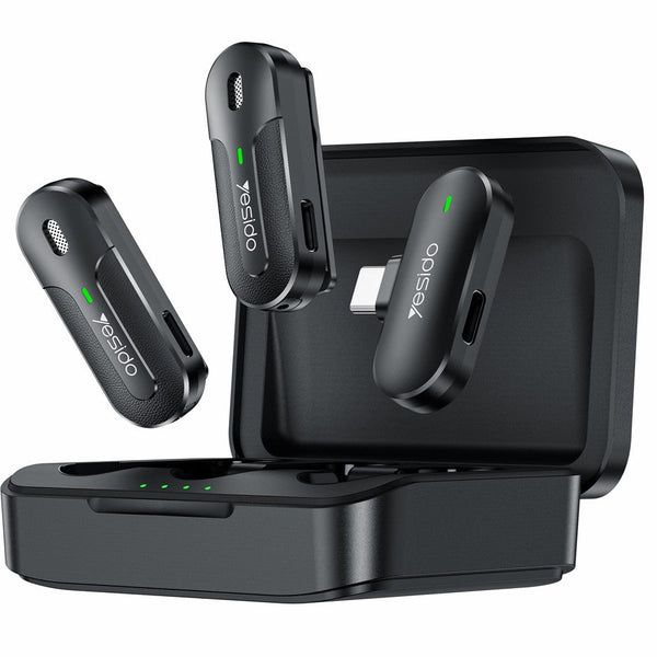 Yesido Wireless Lavalier Microphone Set with AI Noise Reduction