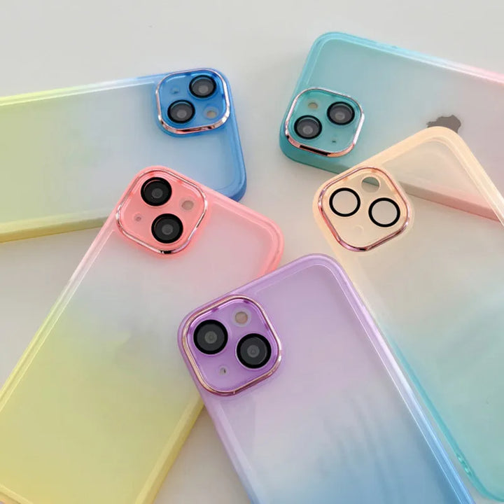 Transparent Gradient Soft TPU Phone Case - iCase Stores