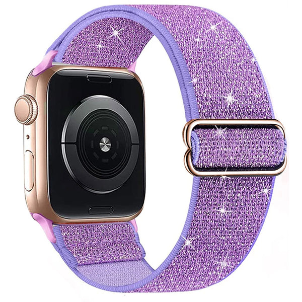 Glitter Adjustable Nylon Bracelet Band For Apple Watch - iCase Stores