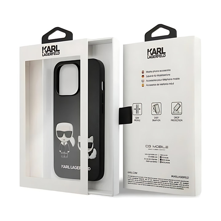 Karl Lagerfeld PU Leather Case Karl & Choupette Bodies Embossed - iCase Stores