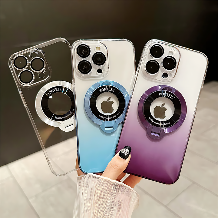 Luxury Gradient MagSafe Case with Stand & Lens Protector - iCase Stores